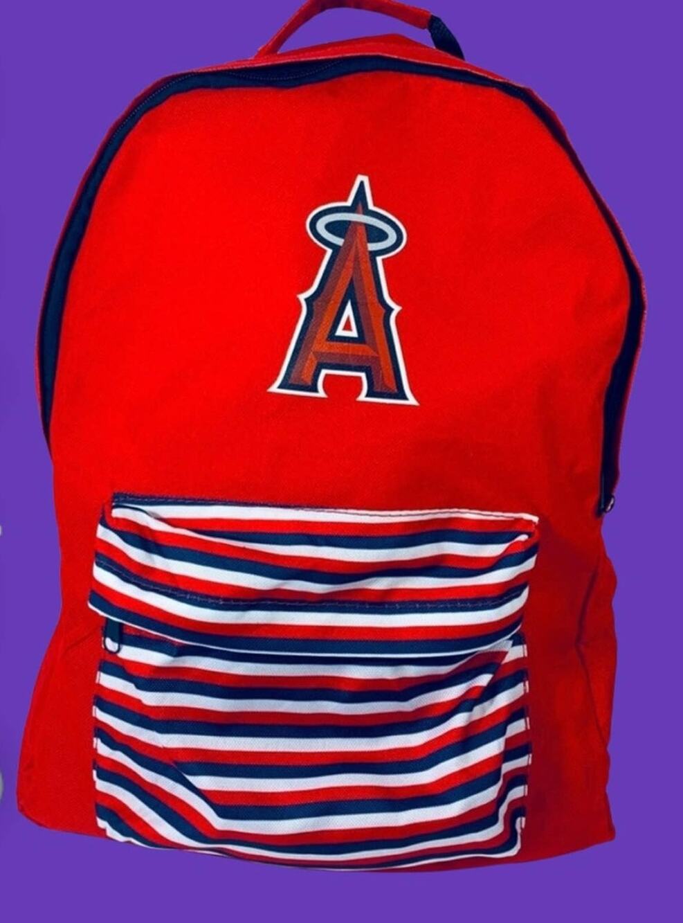 LA Angels / San Diego Zoo Backpack Safari Pack Striped California Angels MLB